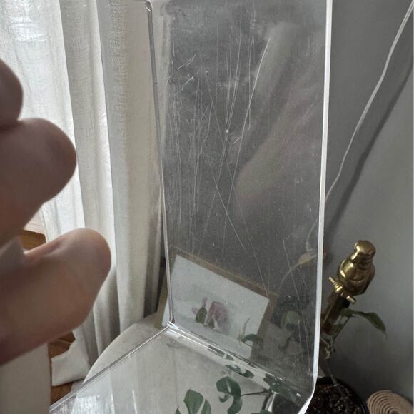 Vintage 80s J Cutrone lucite base sculpture - Picture 8 of 10